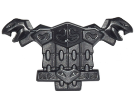 LEGO® los onderdeel Lijf Accessoire Parel Donkergrijs 25110