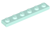 LEGO® los onderdeel Plaat Algemeen in kleur Licht Aqua 3666
