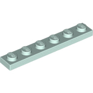 LEGO® los onderdeel Plaat Algemeen in kleur Licht Aqua 3666