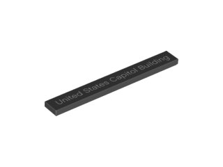 LEGO® los onderdeel Tegel met Motief Zwart 4162pb155