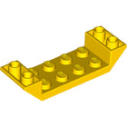 LEGO® los onderdeel Dakpan Omgekeerd in kleur Geel 22889