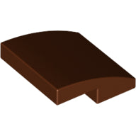 Plaatje in Gallery viewer laden, LEGO® los onderdeel Dakpan Gebogen Roodachtig Bruin 15068