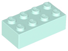 LEGO® los onderdeel Steen in kleur Licht Aqua 3001