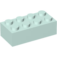 LEGO® los onderdeel Steen in kleur Licht Aqua 3001
