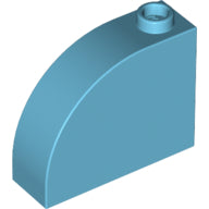 Plaatje in Gallery viewer laden, LEGO® los onderdeel Dakpan Gebogen Medium Azuurblauw 33243