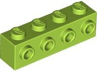 Plaatje in Gallery viewer laden, LEGO® los onderdeel Steen Aangepast in kleur Limoen 30414