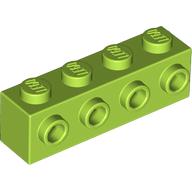 Plaatje in Gallery viewer laden, LEGO® los onderdeel Steen Aangepast in kleur Limoen 30414