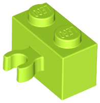 Plaatje in Gallery viewer laden, LEGO® los onderdeel Steen Aangepast in kleur Limoen 30237b