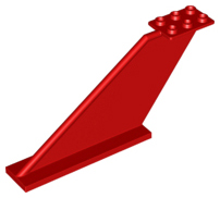 LEGO® los onderdeel Staart in kleur Rood 87614