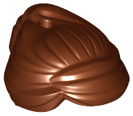 LEGO® los onderdeel Haar in kleur Roodachtig Bruin 99240