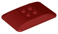 Plaatje in Gallery viewer laden, LEGO® los onderdeel Wig in kleur Donkerrood 98281
