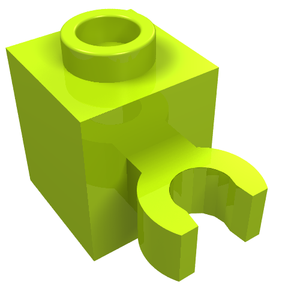 LEGO® los onderdeel Steen Aangepast in kleur Limoen 60475b