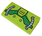 LEGO® onderdeel Dakpan Gebogen met Motief Limoen 88930pb069