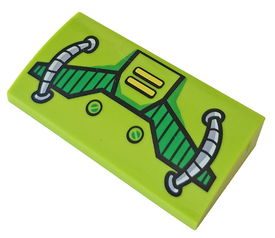 LEGO® onderdeel Dakpan Gebogen met Motief Limoen 88930pb069