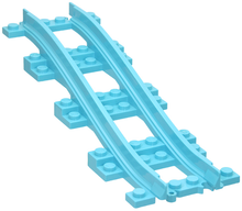 Plaatje in Gallery viewer laden, LEGO® los onderdeel Rails in kleur Medium Azuurblauw 25086