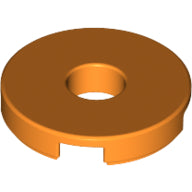 Plaatje in Gallery viewer laden, LEGO® los onderdeel Tegel Rond in kleur Oranje 15535