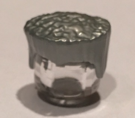 LEGO® los onderdeel Haar in kleur Zilver 30608