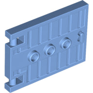 LEGO® los onderdeel Deur in kleur Medium Blauw 93096