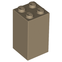 LEGO® los onderdeel Steen in kleur Donker Geelbruin 30145