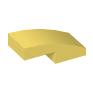 LEGO® los onderdeel Dakpan Gebogen Helder Lichtgeel 11477