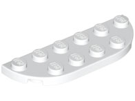 LEGO® los onderdeel Plaat Rond in kleur Wit 18980