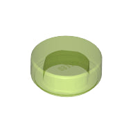Plaatje in Gallery viewer laden, LEGO® onderdeel Tegel Rond Doorschijnend Helder Groen 98138