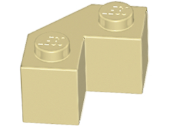 LEGO® los onderdeel Steen Aangepast in kleur Geelbruin 87620