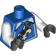 Plaatje in Gallery viewer laden, LEGO® los onderdeel Lijf met Motief Blauw 973pb0840c01