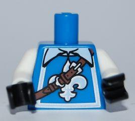 LEGO® los onderdeel Lijf met Motief Blauw 973pb0840c01