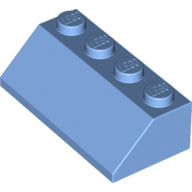Plaatje in Gallery viewer laden, LEGO® los onderdeel Dakpan Algemeen Medium Blauw 3037