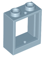 LEGO® los onderdeel Raamkozijn in kleur Zandblauw 60592