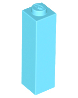 LEGO® los onderdeel Steen in kleur Medium Azuurblauw 14716