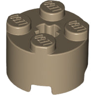 Plaatje in Gallery viewer laden, LEGO® los onderdeel Steen Rond Donker Geelbruin 3941