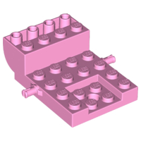 LEGO® los onderdeel Onderstel in kleur Fel Roze 24055