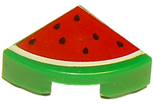 Plaatje in Gallery viewer laden, LEGO® los onderdeel Tegel Rond met Motief Groen 25269pb002
