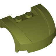 LEGO® los onderdeel Spatbord in kleur Olijfgroen 98835
