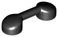 LEGO® los onderdeel Staaf in kleur Zwart 6190