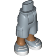 Plaatje in Gallery viewer laden, LEGO® los onderdeel Benen in kleur Zandblauw 25727c00pb02