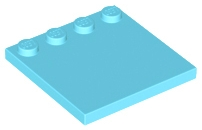 Plaatje in Gallery viewer laden, LEGO® los onderdeel Tegel Aangepast Medium Azuurblauw 6179