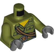 LEGO® los onderdeel Lijf met Motief Olijfgroen 973pb2471c01