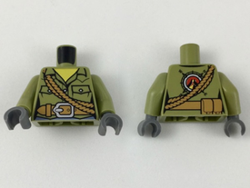 LEGO® los onderdeel Lijf met Motief Olijfgroen 973pb2471c01