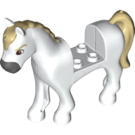 Plaatje in Gallery viewer laden, LEGO® los onderdeel Landdier in kleur Wit 93083c01pb12