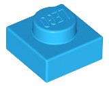 LEGO® los onderdeel Plaat Algemeen Donker Azuurblauw 3024