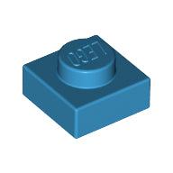 Plaatje in Gallery viewer laden, LEGO® los onderdeel Plaat Algemeen Donker Azuurblauw 3024