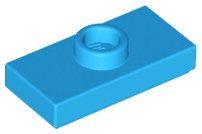 LEGO® los onderdeel Plaat Aangepast Donker Azuurblauw 15573