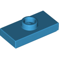 LEGO® los onderdeel Plaat Aangepast Donker Azuurblauw 15573