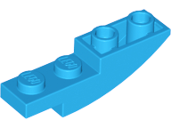 Plaatje in Gallery viewer laden, LEGO® los onderdeel Dakpan Gebogen Donker Azuurblauw 13547