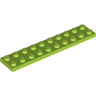 LEGO® los onderdeel Plaat Algemeen in kleur Limoen 3832