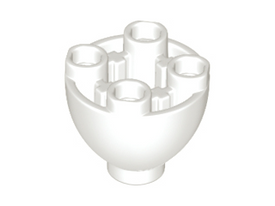 LEGO® los onderdeel Steen Rond in kleur Wit 24947