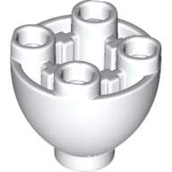 LEGO® los onderdeel Steen Rond in kleur Wit 24947